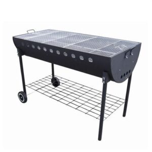 秋ヶ瀬公園BBQ場の有料エリアで使用できるドラム缶の炭火グリル