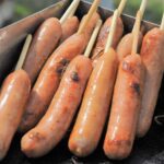 秋ヶ瀬公園BBQ場で提供しているフランクフルト