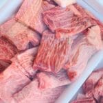 秋ヶ瀬公園BBQ場で提供しているカルビ