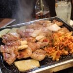 秋ヶ瀬公園BBQ場で提供しているサムギョプサルのお肉