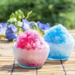 秋ヶ瀬公園BBQ場で提供しているかき氷セット