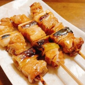 秋ヶ瀬公園BBQ場で販売している焼鳥ねぎま
