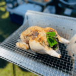 秋ヶ瀬公園BBQ場で提供しているグリルで焼いたチキン
