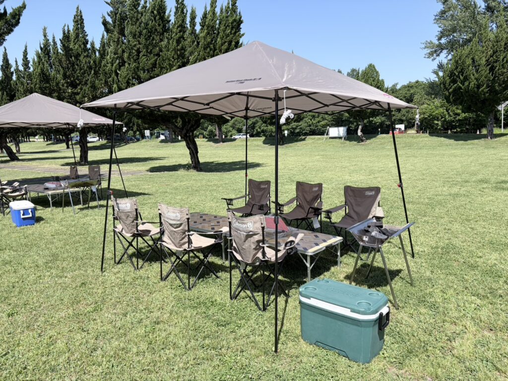 秋ヶ瀬公園BBQガーデンで器材レンタル