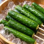 秋ヶ瀬BBQ場で購入できる冷やしキュウリ