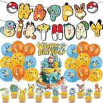 秋ヶ瀬公園BBQ場でレンタルできるポケモンテーマパーティーデコセット